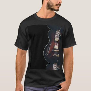 Camiseta Guitarra Eléctrica Sobre Negro