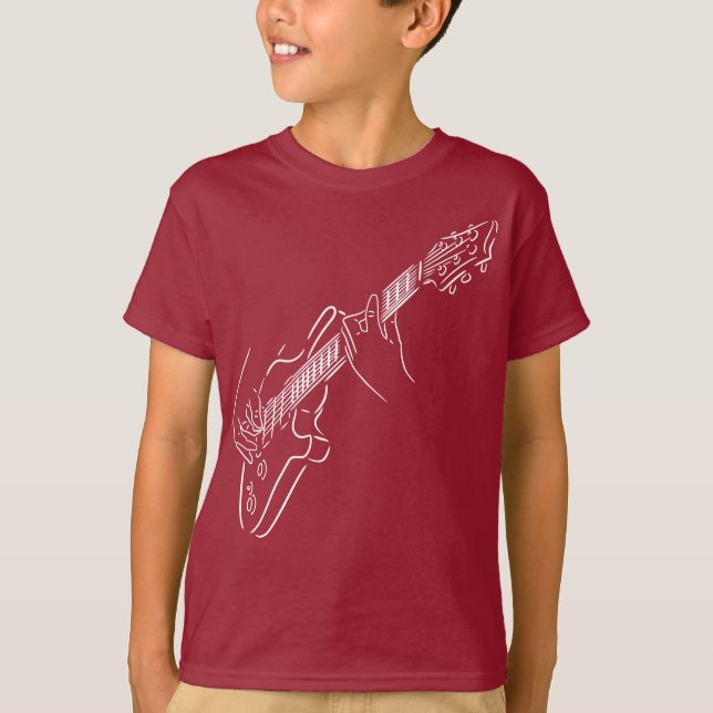 Camiseta Guitarra eléctrica. Un regalo para un amante de la (Anverso)