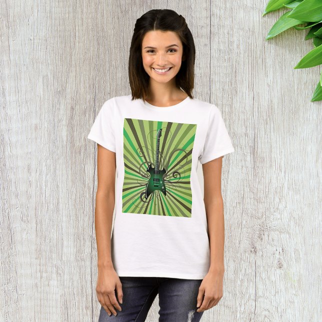 Camiseta Guitarra Eléctrica Verde (Subido por el creador)