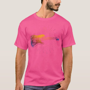 Camiseta Guitarra Eléctrica Vibes T Shirt Guitarist Gige Mu