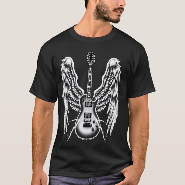 Camiseta Guitarra Eléctrica Wings (Anverso)