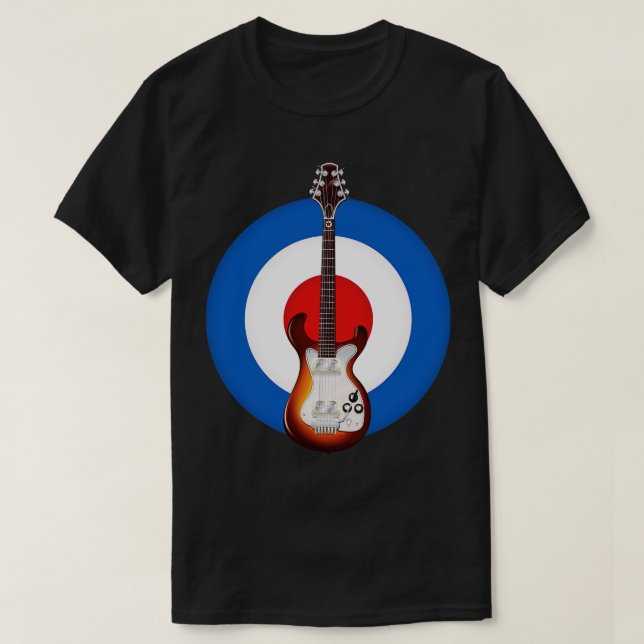 Camiseta Guitarra electrónica Rocker (Diseño del anverso)