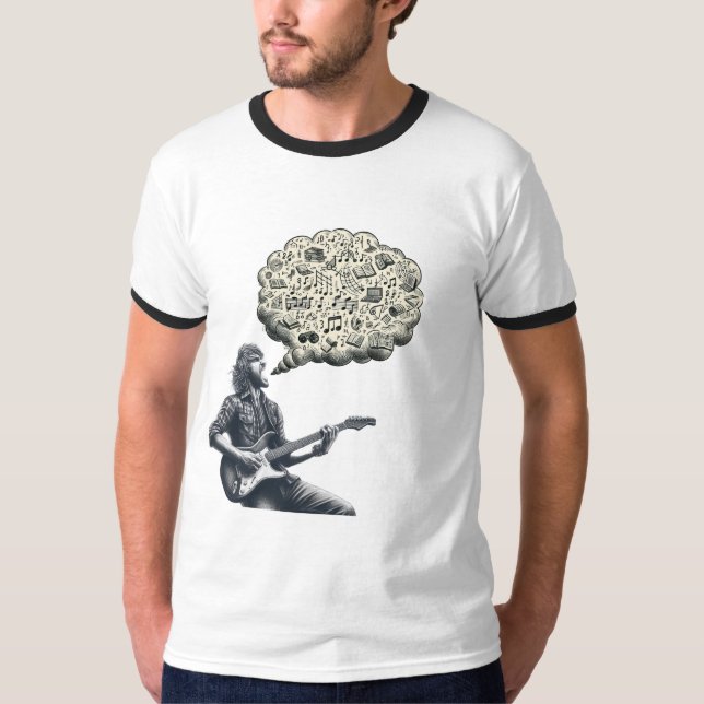 Camiseta Guitarra explosiva de Solfeggio (Anverso)