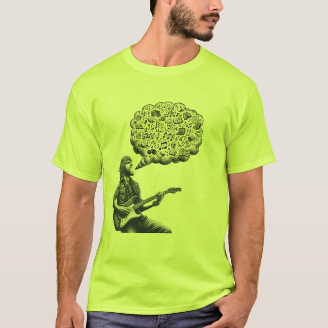 Camiseta Guitarra explosiva de Solfeggio (Anverso)
