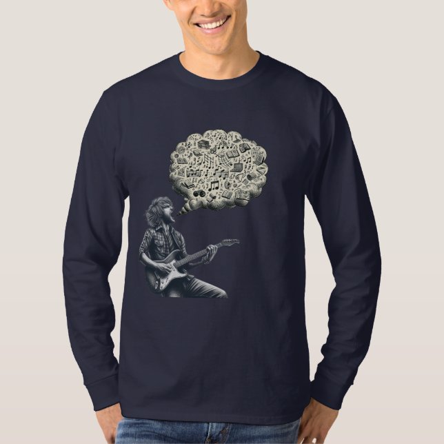 Camiseta Guitarra explosiva de Solfeggio (Anverso)