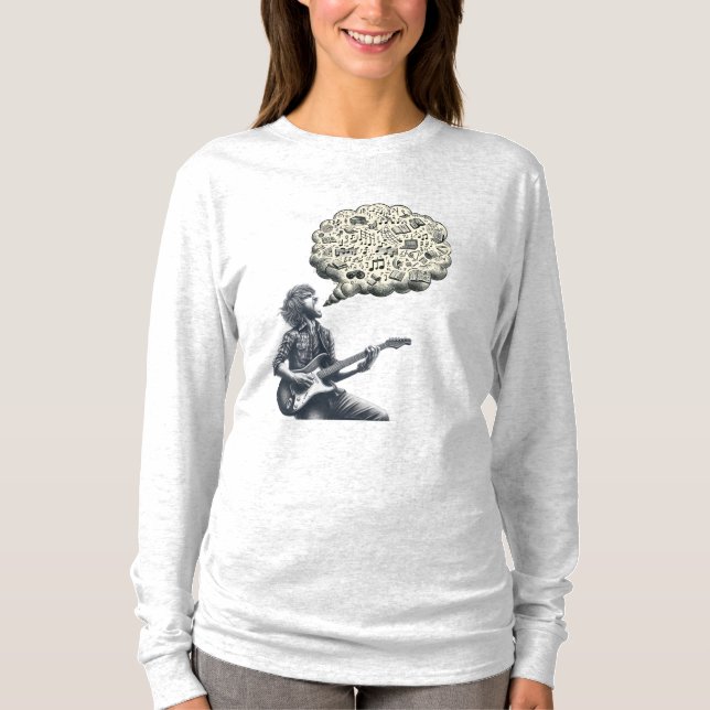 Camiseta Guitarra explosiva de Solfeggio (Anverso)