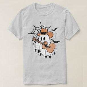 Camiseta Guitarra Fantasma Cuta Tocando Guitarra Funny Hall