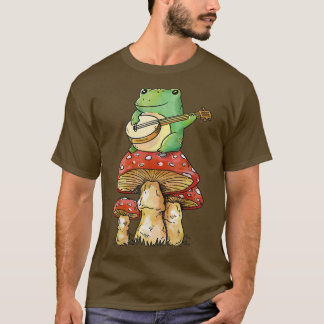 Camiseta Guitarra Goblincore Naturaleza Hongos Magníficos C