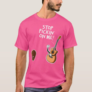 Camiseta Guitarra Graciosa Para Las Mujeres Dejar De Pickin