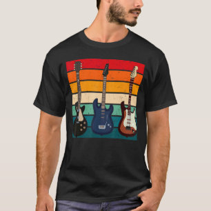 Camiseta Guitarra Guay Hombres Gui Acústica Vintage