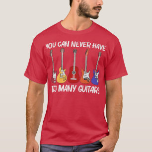Camiseta Guitarra Guay Para Hombres Guitarra Jugadora Elect