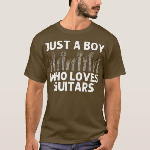Camiseta Guitarra Guay Para Niños Músico De Guitarra Acústi