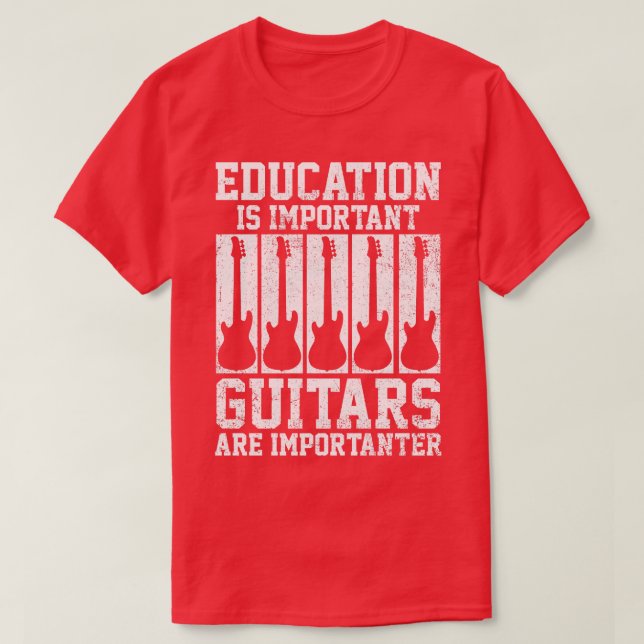 Camiseta Guitarra Guitarista (Diseño del anverso)