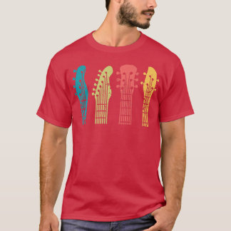 Camiseta Guitarra Guitarista Retro Sunset Guita
