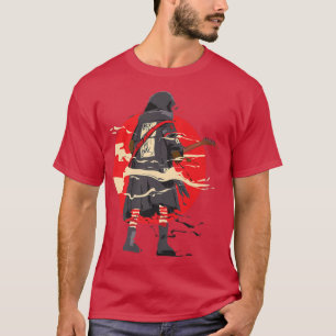 Camiseta Guitarra Guitarista Samurai 