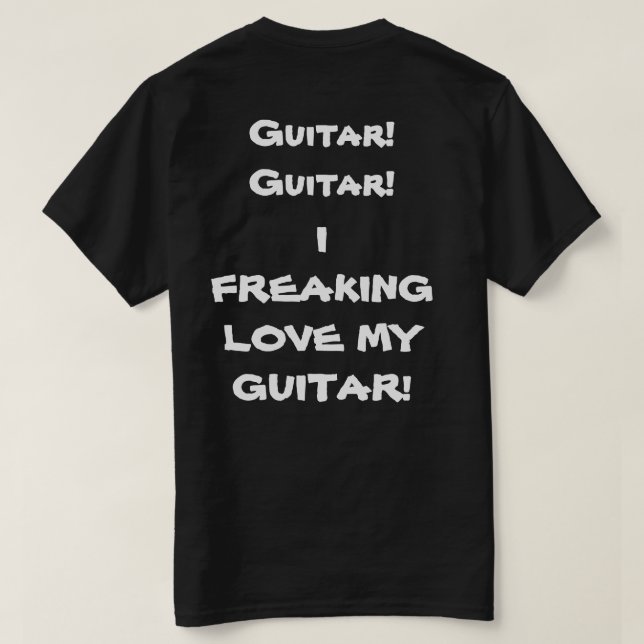 CAMISETA ¡GUITARRA! ¡GUITARRA! (Reverso del diseño)