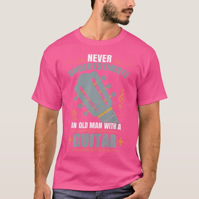 Camiseta Guitarra Guitarra masculina (Anverso)