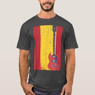 Camiseta Guitarra guitarrista jugador de rock miembro de ba