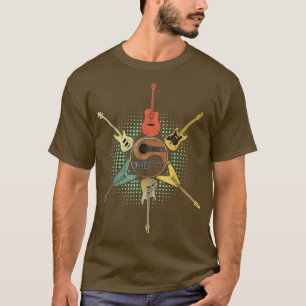 Camiseta Guitarra Guitarrista Lover Regalo Retro Para Guita