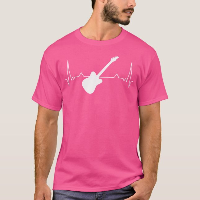 Camiseta Guitarra Heartbeat Electric Guitarra Acústica G (Anverso)