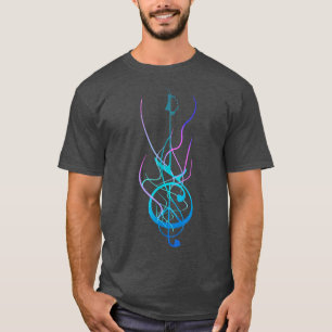 Camiseta Guitarra Hombres Mujeres Música Banda Guitarista R