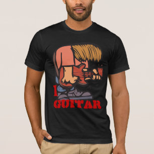 Camiseta Guitarra I - Guitarista divertido enloqueciéndose
