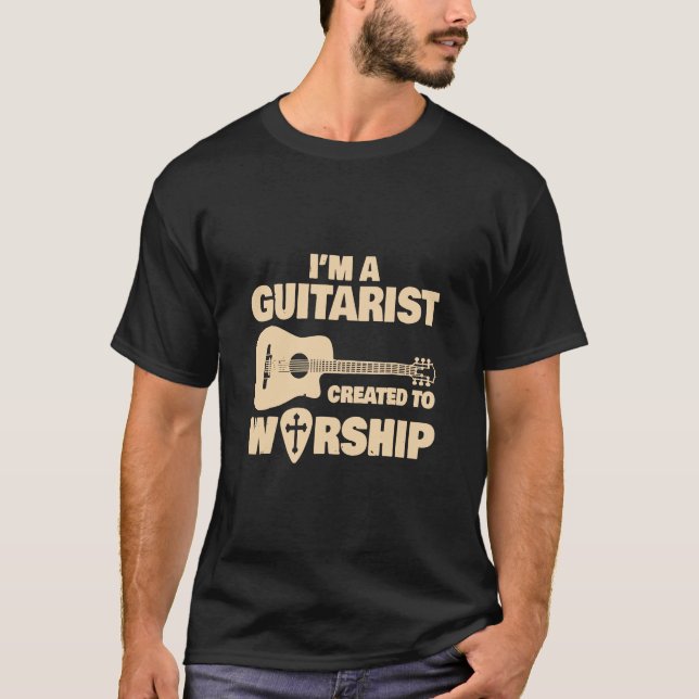 Camiseta Guitarra - Iglesia de la Música Cristiana Guitar J (Anverso)