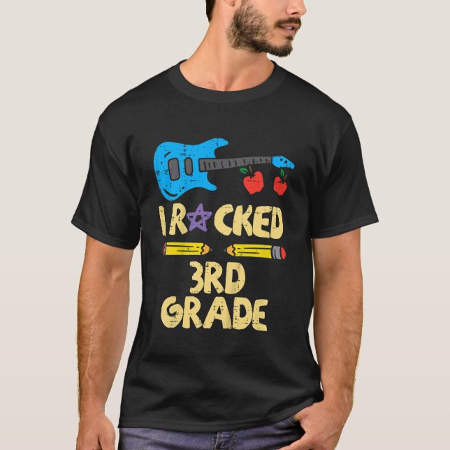 Camiseta Guitarra Infantil Que Golpeé El Tercer Grado El Dí (Anverso)