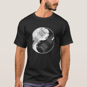 Camiseta Guitarra Instrumento Musical Símbolo Yin Yang