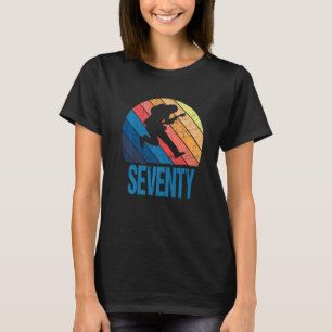 Camiseta Guitarra Jugador de guitarra, hombre de 70 años