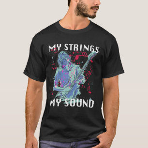Camiseta Guitarra Jugando. Mis Cadenas, Mi Sonido. Música N