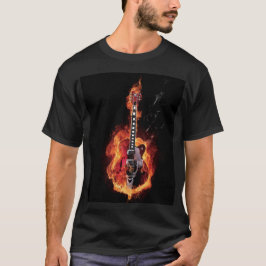Camiseta Guitarra llameante