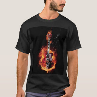 Camiseta Guitarra llameante