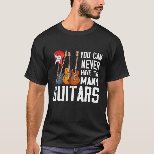 Camiseta Guitarra Lover Nunca Podrás Tener Demasiados Guito (Anverso)
