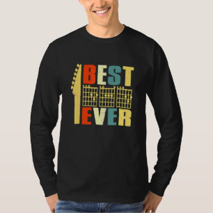 Camiseta Guitarra Mejor Papá acorde Día del Padre Guitarist