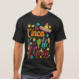 Camiseta Guitarra Mexicana Cinco De Mayo  Vamos Fiesta Somb