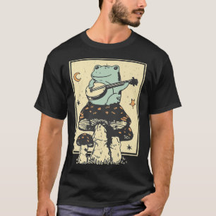 Camiseta Guitarra Mushroom Frog Vintage Premium