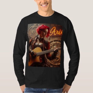 Camiseta Guitarra musical de Aries Zodiac