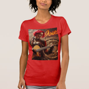 Camiseta Guitarra musical de Aries Zodiac