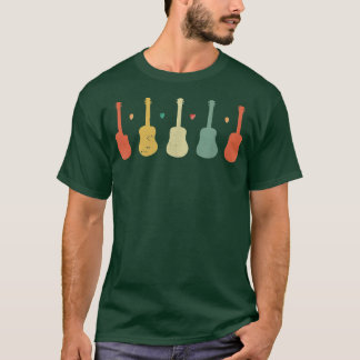 Camiseta guitarra musical retro vintage