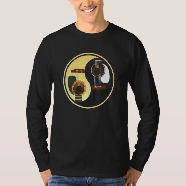 Camiseta Guitarra musical Yin Yang (Anverso)