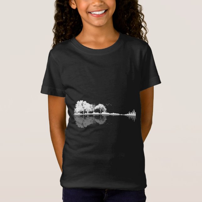 Camiseta Guitarra natural (Anverso)