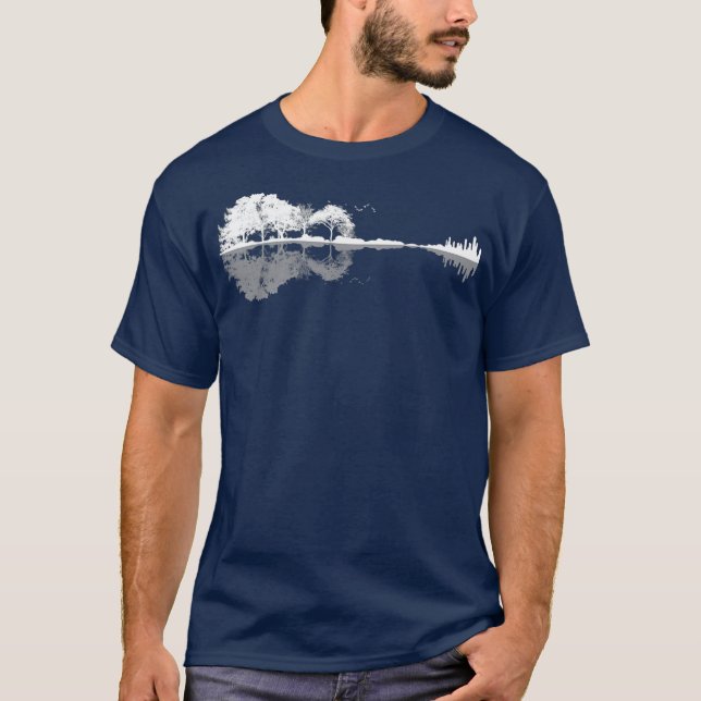 Camiseta Guitarra natural (Anverso)