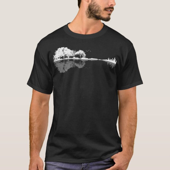 Camiseta Guitarra natural (Anverso)