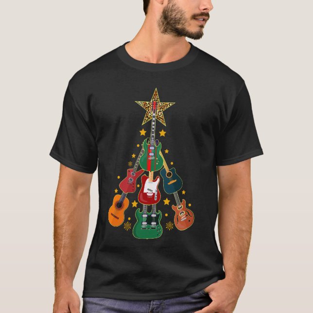 Camiseta Guitarra Navidades de Guitarra Christmas (Anverso)