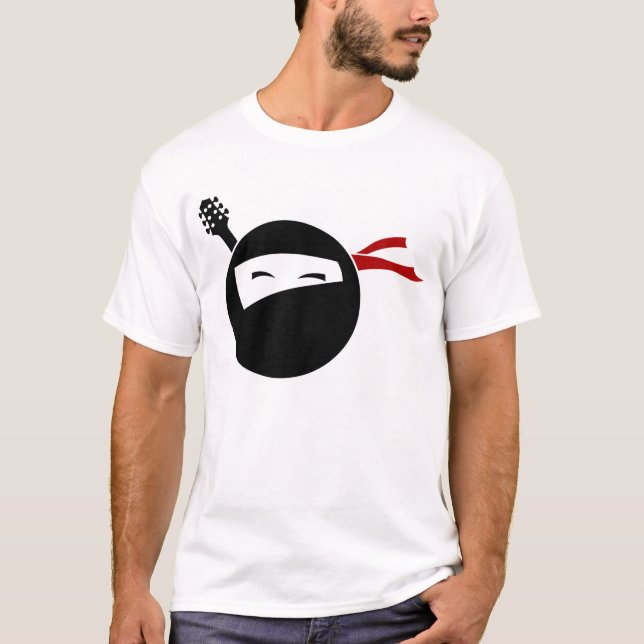 Camiseta Guitarra Ninja T para los muchachos (Anverso)