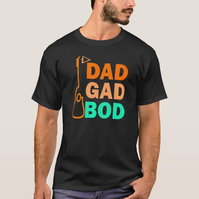 Camiseta Guitarra Padre Figura Papá Día de la sangre Dadgad (Anverso)