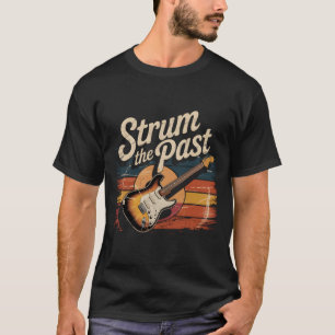 Camiseta Guitarra Para Hombres Guitarista Vintage Retro Str