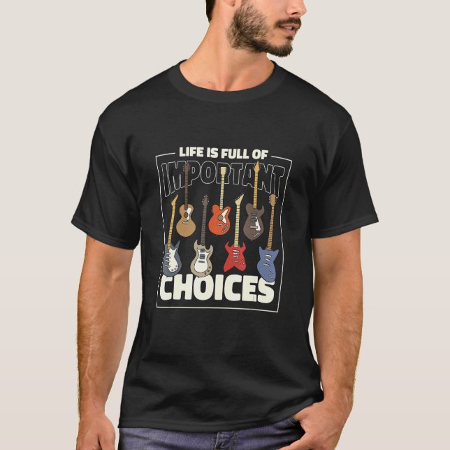 Camiseta Guitarra Para Hombres Y Mujeres (Anverso)