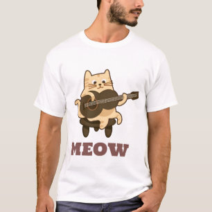 Camiseta Guitarra para jugar al gato - Funny Meow Kitty Mus